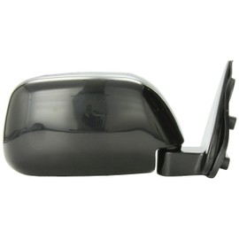 Fit System - Espejo lateral del pasajero para montaje en ventana de recogida de Toyota, sin ventilación, negro, plegable, manual