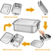 G.a HOMEFAVOR Stainless Steel Bento Lunch Box - Leak-Proof Metal