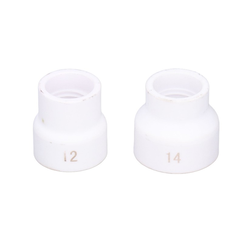2Pcs TIG Welding Cup 12#/14# Ceramic Nozzle Accessory Set Kit