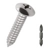 #10 x 1-1/4" Truss Head Wood Screws (50 pcs), 18-8