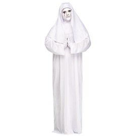 Fun World Women's Plus-Size Sister Scary 1x Adult Costume, White, 1X 16W - 20W