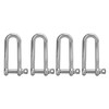 4pcs Stainless Steel U Type Shackle Lengthen U Sling Screws