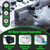 Kittmip 12V-24V DC Geared Motor Kit (3500-7000 RPM High Speed),