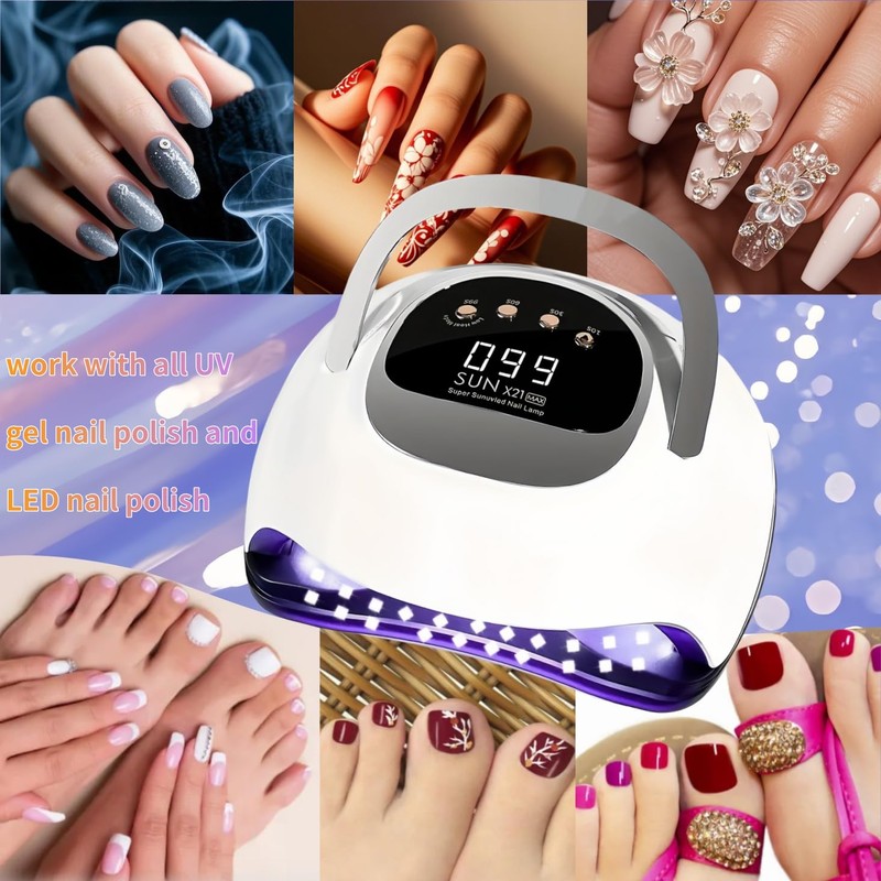 DMJWAN UV Lamp for Gel Nails, Professional Nail 320 W