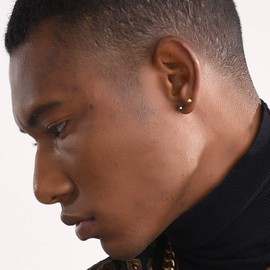 Cool Small Stud Earrings 5 Pairs Bulk Stainless Steel Tiny Round Bead Dot Earrings, Men Women Punk Jewelry Sets