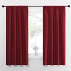 NICETOWN - Cortinas Opacas con Bolsillo para cortinero (Rojo, 1