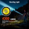 NICRON B66 Flashlights High Lumens Rechargeable, 4300 Lumens Super Bright