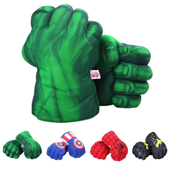 1 Pair Hulk Gloves, Hulk Smash Hands Big Soft Plush Fists Parent-Child Interactive Toy