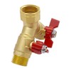 Joywayus Brass 3/4" GHT Garden Hose Splitter Full Flow 3-Way