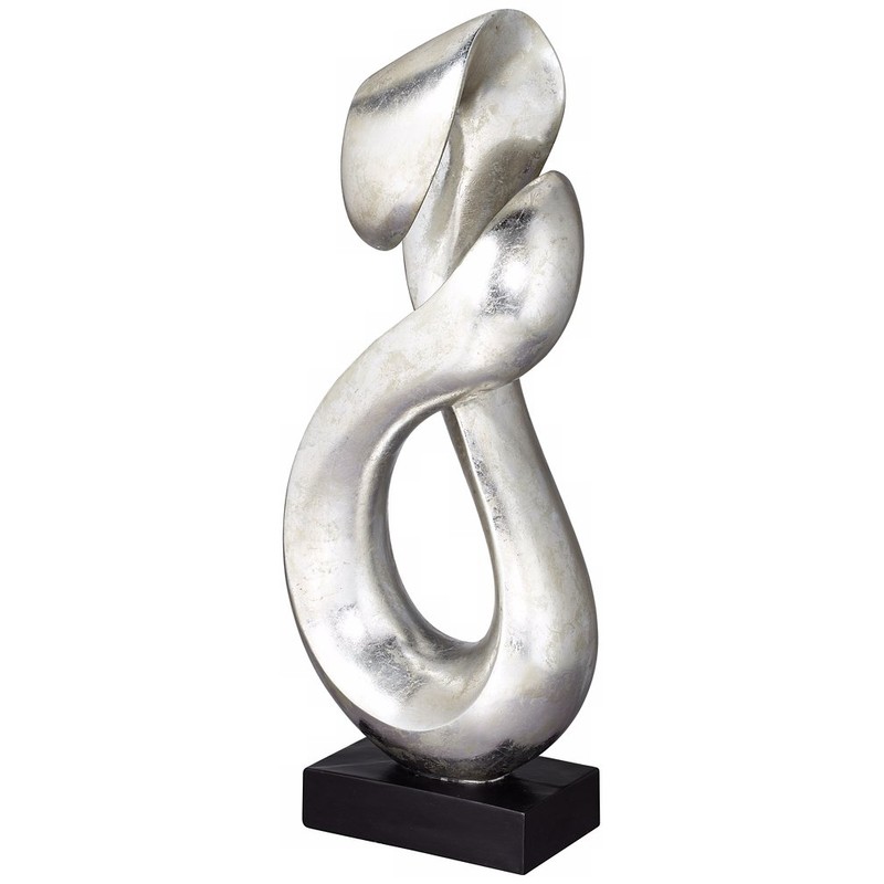Studio 55D Open Infinity 24 1/2" High Silver Finish Modern