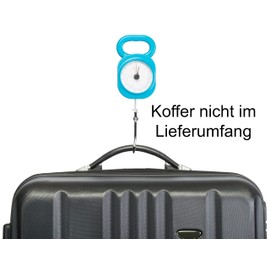 Brandsseller Analogue Luggage Scales with Hooks for Travel Suitcases up to 32 kg / 70 lb - Blue