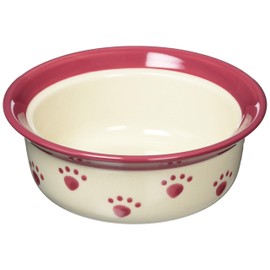 Pet rageous designs Dog Tableware, Pet Paw, Dog Bowl, Plum