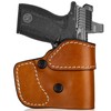 Leather Pocket Holster for S&W Bodyguard 2.0/Ruger LCP, Optic Ready,