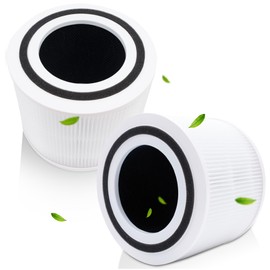 PACK OF 2 BlueStars Core P350 Pet Care Filter with Brush compatible with LEVOIT Core P350 Air Purifier, 3-in-1 H13 True HEPA Filter Replacement White Color, Compared to part #Core P350-RF