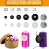 160 PCS (Black and White) Craft Buttons, Resin Buttons in