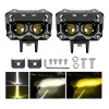 Faros De Lupa De Doble Color De 120w Para Auto,