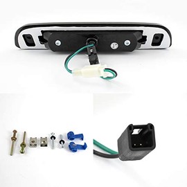 AKKON - For Toyota Tacoma 2nd Gen [C-Shape] LED Black Tail lights + Smoked Lens LED 3rd Brake Lamp