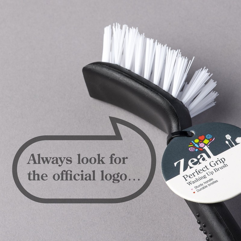 Zeal Dish Brush, Black, One Size