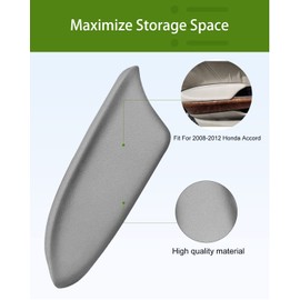 UMISHI Auto Beige Armrest Vinyl Front Door Panels Armrest Lid for 2008 2009 2010 2011 2012 Honda Accord(Gray)