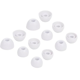 Replacement Earbuds Tips Silicone Ear Tips for JBL Tune 230NC TWS/Tune 125TWS /Tune 130NC TWS/Vibe 200TWS / Free X,Fit in Case, Buds Tips,6 Pairs S/M/L 3 Size,White713