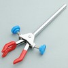 stonylab Sturdy 3-Prong Swivel Clamp: Dual Adjustable Finger-Style Multipurpose Lab