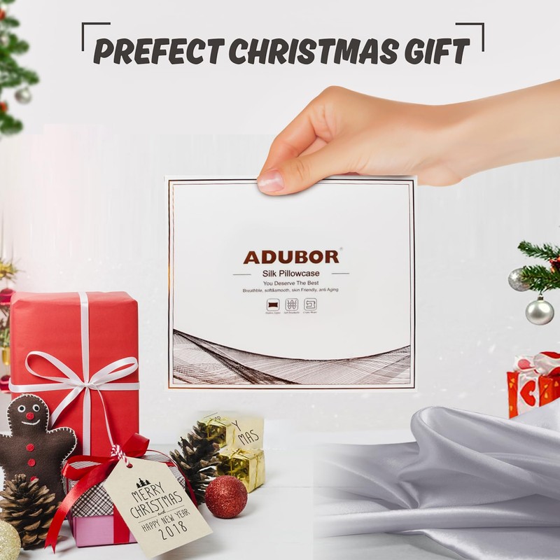 Adubor Silk Pillowcase 40 x 80 cm for Hair and