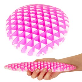 Toyland® 10cm (4") Morf Worm Fidget Toy - Pink & White Two Tone Design - Sensory Toys