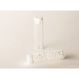 100 Rolled Rim Jars 1 ml/g for Liquids, Clear, Includes Stopper