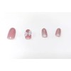 24 Nail Pieces, Pink Gurege for Adult Impression, Butterfly Attachment,