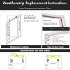 BBTO Door Weather Stripping Soundproof Door Seal Strip V-Shaped "Q"