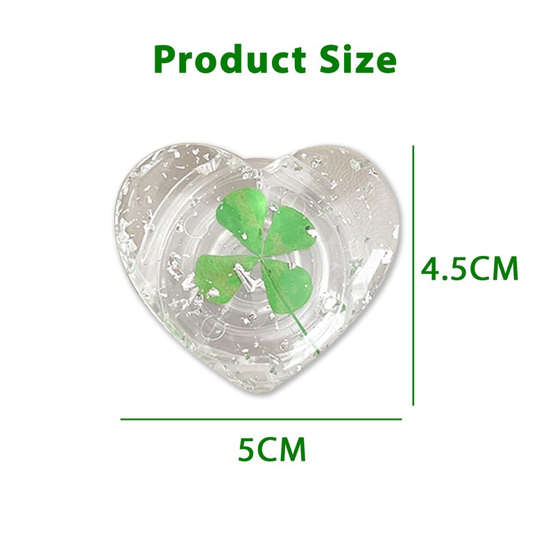 MaNeaz Love Lucky Charm Four Leaf Clover Extendable Holder and