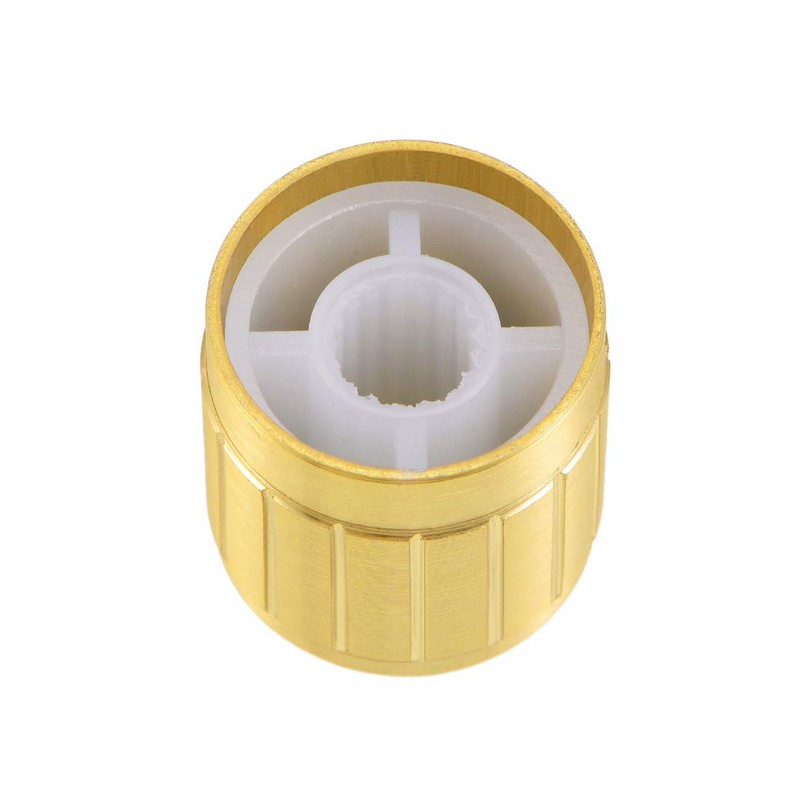 uxcell 8Pcs 17x 17mm Aluminium Alloy Potentiometer Volume Control Rotary