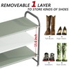 INGIORDAR Shoe Rack 3 Tier Long Storage Organizer Wide Metal