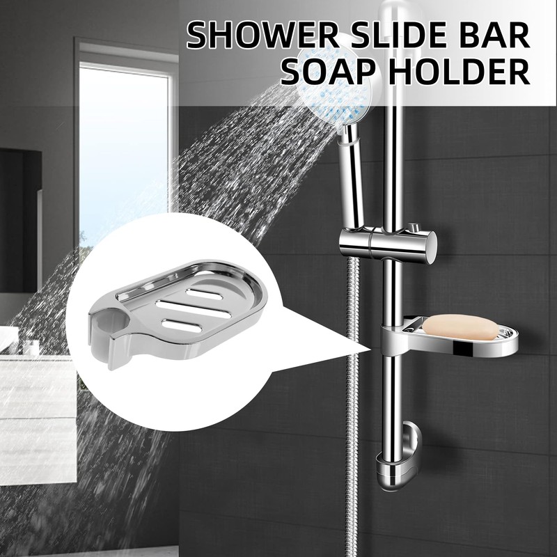 1PCS Shower Soap Holder Adjustable Soap Dish for Shower Clip-on
