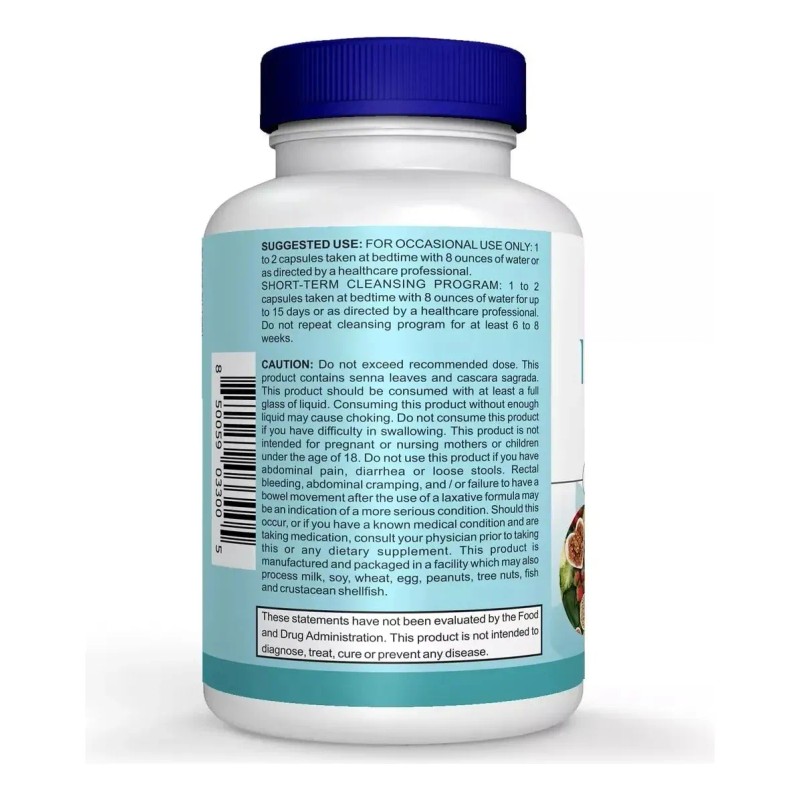 15 Days Cleanse Limpieza Intestinal Avanzada 30 Cápsulas Sin Sabor