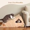 FIVLOCCEN Enhanced Wood-Framed Cat Scratching Post: Large Sisal Cat Scratcher,