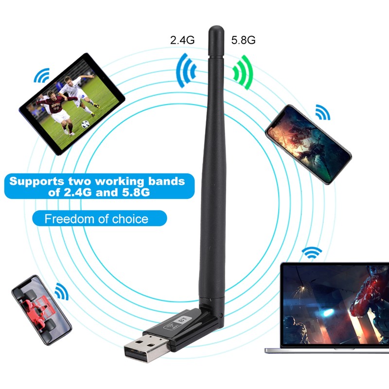 RTL8821CU 600M Free Drive Dual Band PC Wireless LAN Card