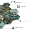 Tenedos HTC163 Green Emerald Hexagon Porcelain Mosaic Tile – Vibrant