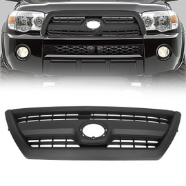 KUAFU Front Grille Compatible with 2006-2009 Toyota 4Runner TO1200297 Plastic Bumper Grill Black