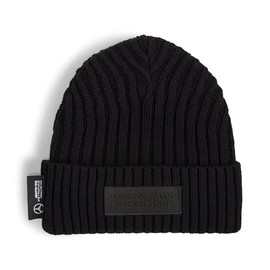 Puma MAPF1 Beanie Knit Hat, Watch, 025690, 24th Autumn Winter Color, Black (01), 24 Fall/Winter Color Puma Black (01)