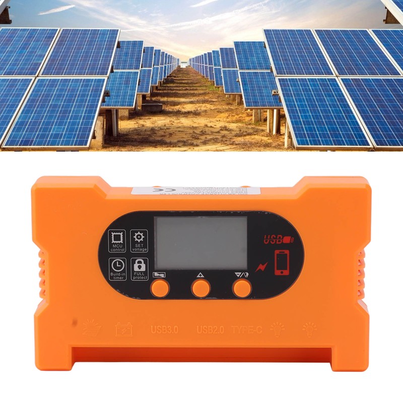 Solar Charge Controller 12V 24V Dual USB Type C Fast