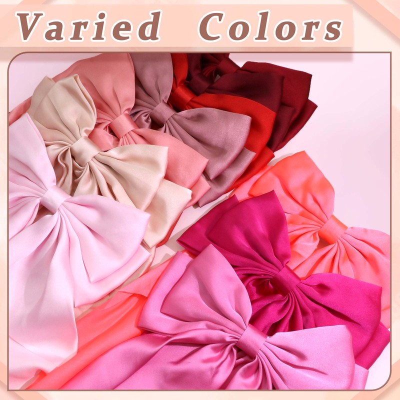 STGDAK Red Hair Bow Hair Bow Clips Long Tail Hair