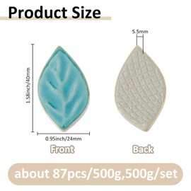 SUPERFINDINGS 1.1LB/Über 87 Stück Blätter Keramik Mosaikfliesen DIY Kreative Keramiks-Mosaikfliesen Unregelmäßige Keramik-Mosaikfliesens Für Blumentöpfe, Vasen, Mosaikzubehör, Kunst, Heimdekoration