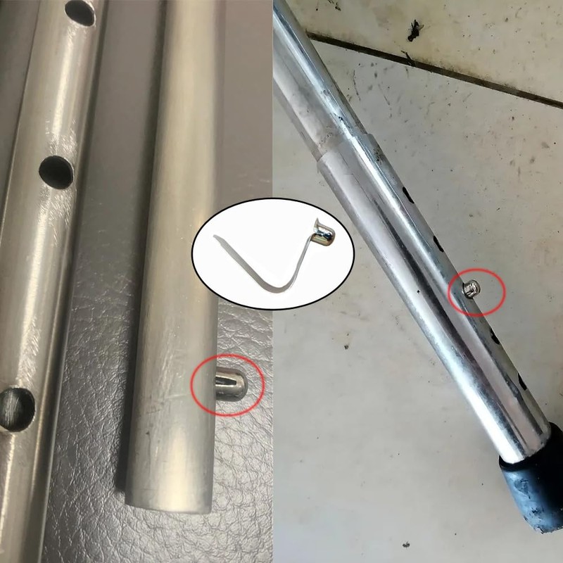 DeaHea 10 Pack Folding Walker Height Adjustable Clips Pole Push