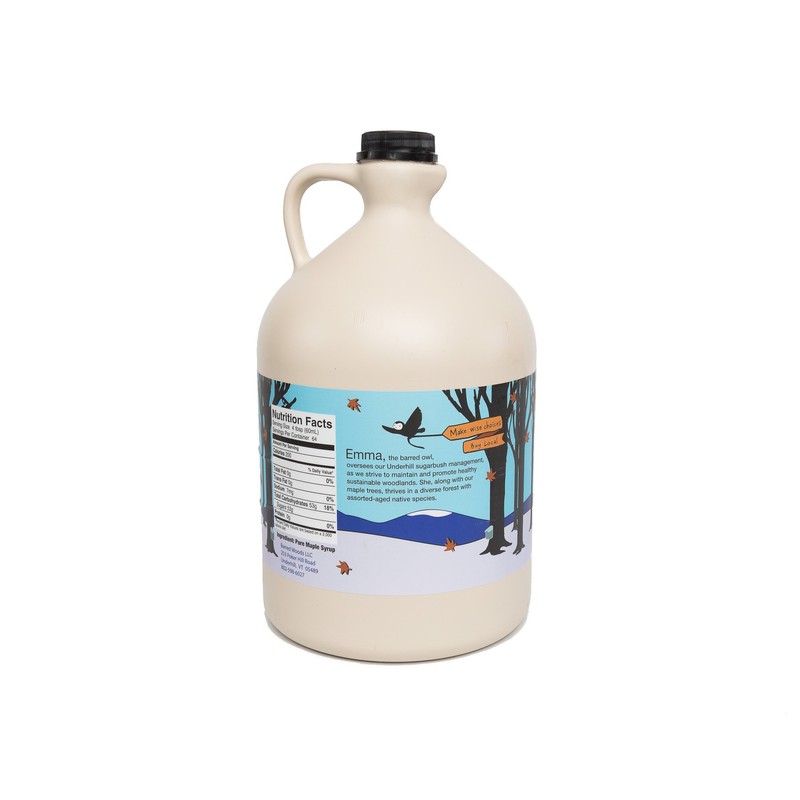 Organic 1 Gallon Amber Rich Vermont Maple Syrup - Grade