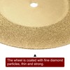 sourcing map 10pcs Diamond Cutting Wheel 22mm Titanium Coating Cut
