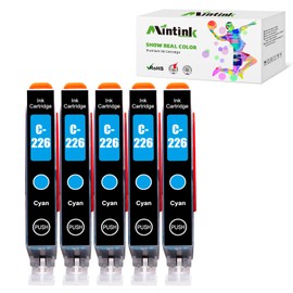 Mintink CLI-226 Cyan Ink Cartridge Replacement for Canon CLI226 226 Ink Cartridges Use with PIXMA MG6120 MG6220 MG5320 MX882 Printers (CLI226C 5 Pack)