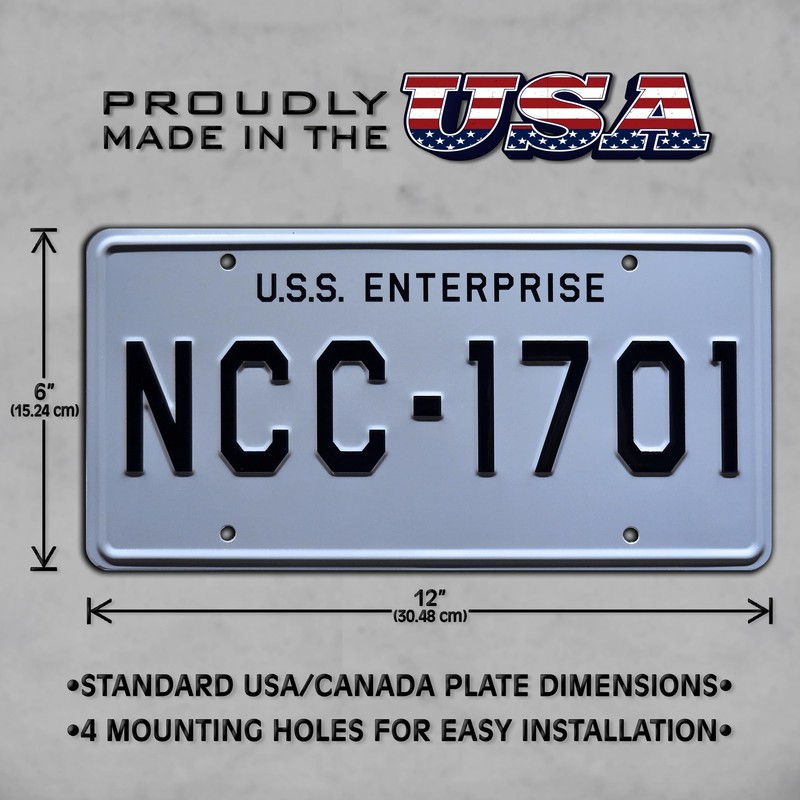 Celebrity Machines | USS Enterprise | NCC-1701 | Vanity Plate,