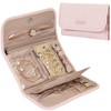 NISHEL Travel Jewelry Organizer Case, Foldable Storage Roll for Necklaces,
