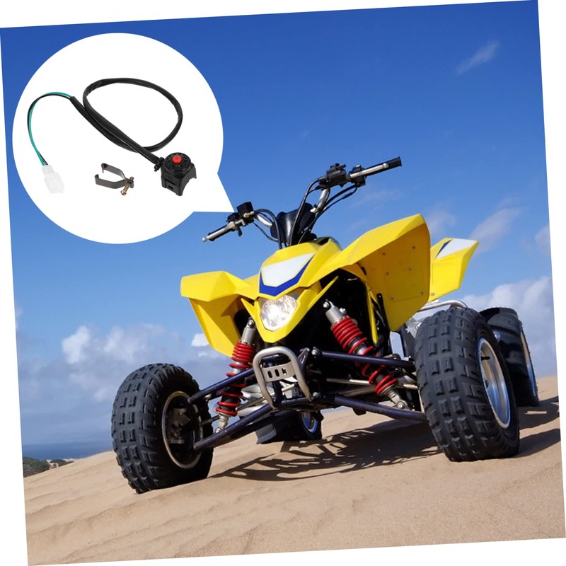Outanaya 2pcs Motorcycle Kill Stop Horn Button Durable Ignition Switch